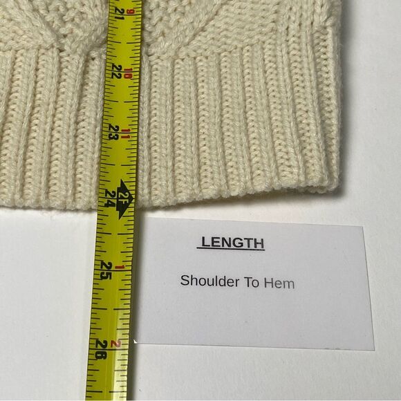NWT Wet Seal Chunky Knit Button Front Cream Cardigan Sweater Women's Size XS - Picture 12 of 15